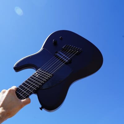 Schecter DIAMOND SERIES PT-7 MS Black Ops Satin Black Open Pore 7-String Electric Guitar (2024) for sale