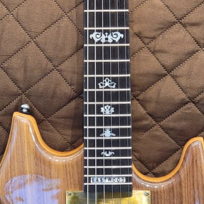 Eastwood Tiger Artist Series Maple w/Walnut Top & Back Body Set Neck C Shape 6-String Electric Guitar image 17