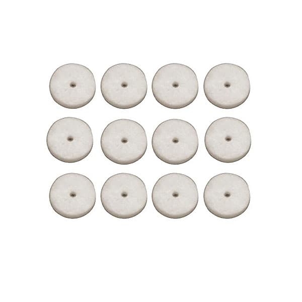 Fender White Strap Button Felt Washers (Set of 12) 0994930000 image 1