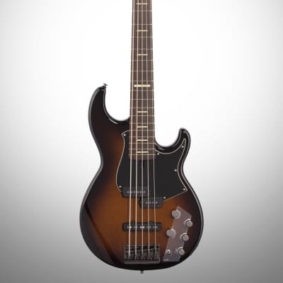 Yamaha BB735A Electric Bass Guitar, 5-String (with Gig Bag), Sunburst image 2