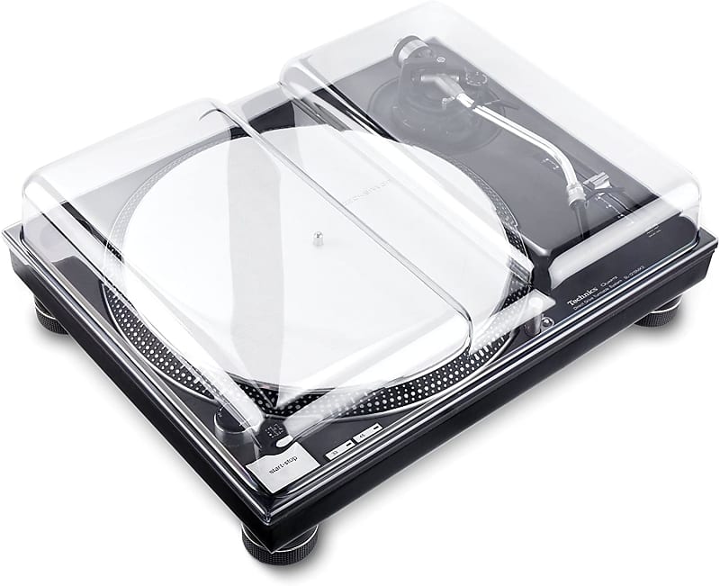 Decksaver DS-PC-SL1200 - Polycarbonate Cover compatible with Technics SL1200, SL1210, Pioneer DJ PLX-1000, PLX-CRSS12 Turntable Dust Cover, DJ Equipment Cover for Travel and Everyday Protection  			