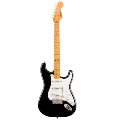 Fender Classic Vibe '50s Stratocaster 6-String Right-Handed Electric Guitar with Nyatoh Body and Maple Fingerboard (Black) image 1