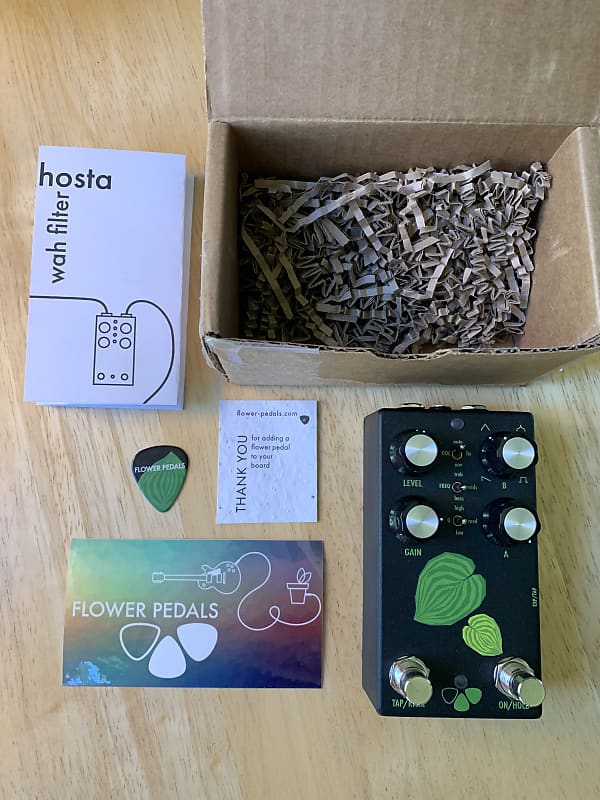 Flower Pedals Hosta 26 Wah Filter w/box, tap tempo, ramping, Reverb