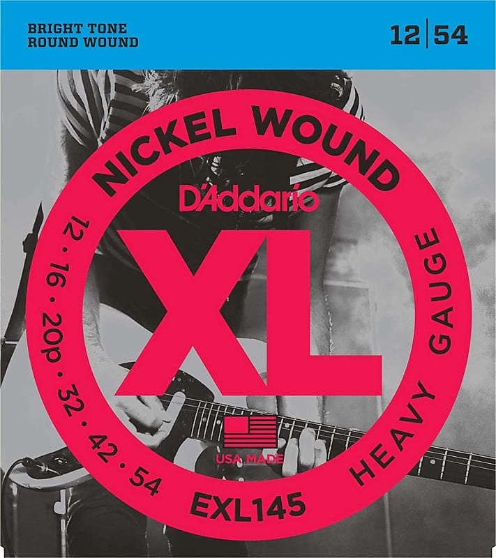 D'Addario EXL145 Nickel Wound Strings, Heavy, Plain Steel 3rd image 1
