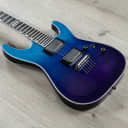 ESP E-II Horizon NT-II Guitar, Quilted Maple, EMG 57 / 66, Blue-Purple Gradation