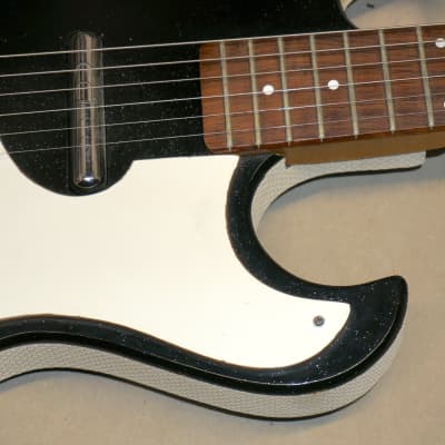 Silvertone ( Danelectro ) Model 1448 Guitar Sparkle Black image 5