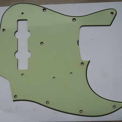 Fender Jazz Bass Pickguard 60's  Mint Green USA Vintage 62 thru 71 Lower finger rest 64 image 4