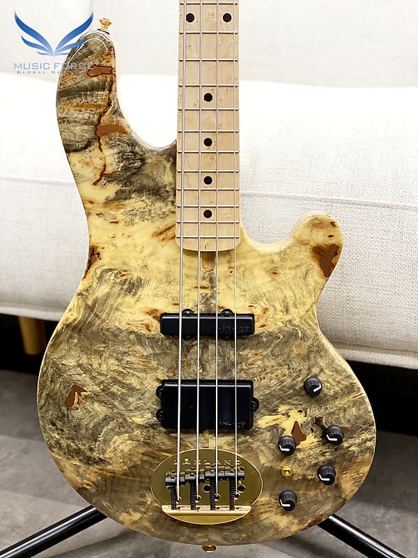 Lakland US Custom 44-94 Deluxe Buckeye Burl Top Natural | Reverb