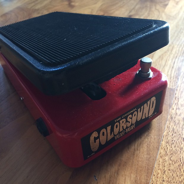 Vintage Colorsound Wah Wah pedal - Red 90s Reissue | Reverb