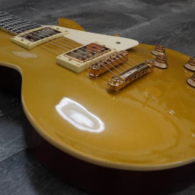 AIO SC77 Electric Guitar - Gold Top w/Gator GWE-LPS Case image 6
