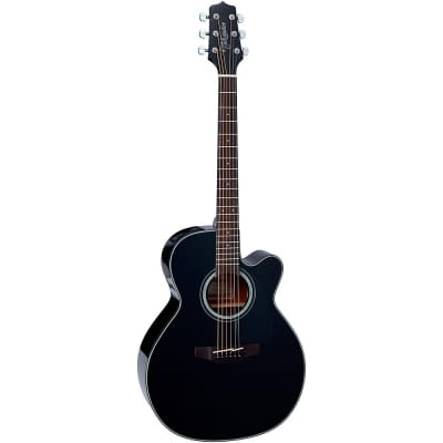 Takamine G Series GN30CE NEX Cutaway Acoustic-Electric Guitar Gloss Black image 3