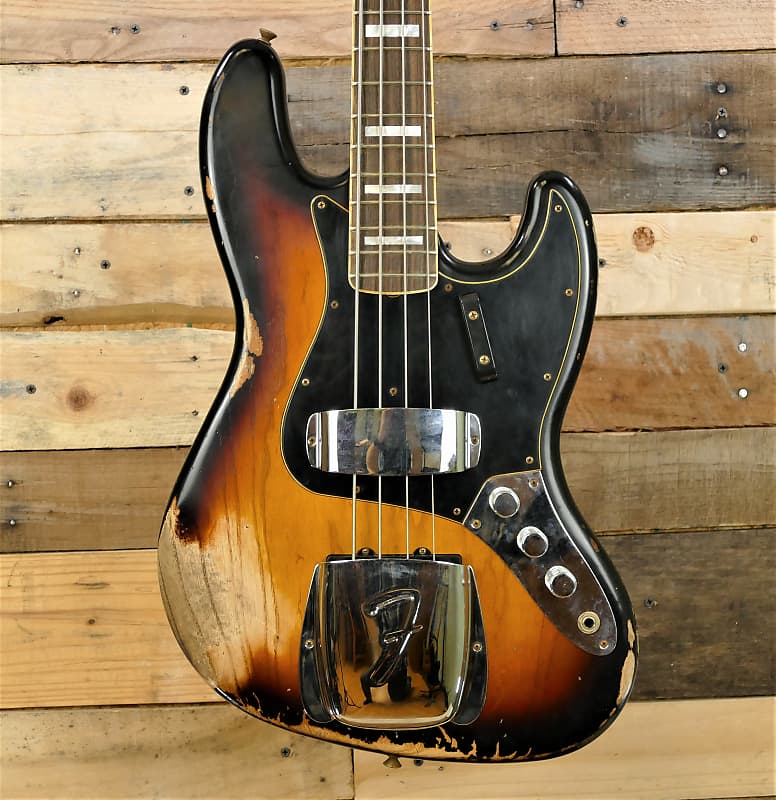 64　Edition　3-Color　Faded　Bass　Fender　Shop　Limited　HEAVY　RELIC　Custom　Jazz　Reverb　Aged　Sunburst