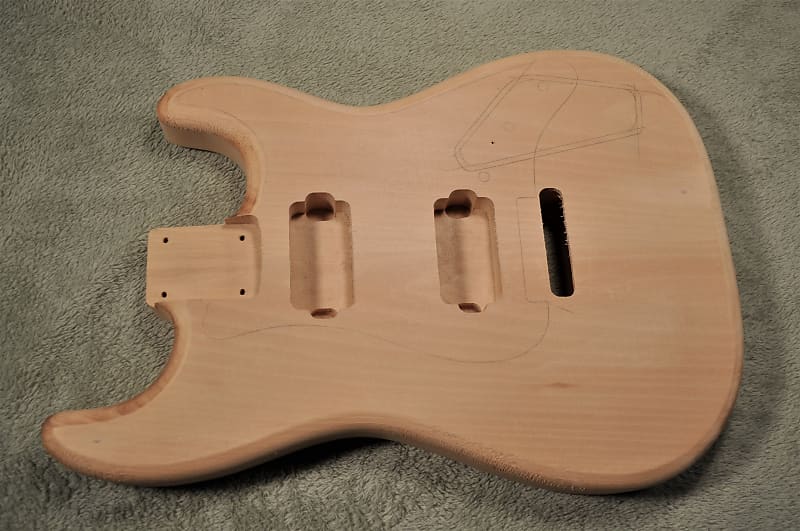 Strat Body Project Basswood Reverb