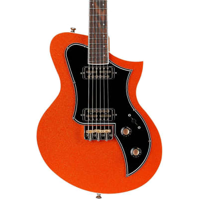Kauer Guitars Korona HT Pine Electric Guitar Orange Metal Flake for sale