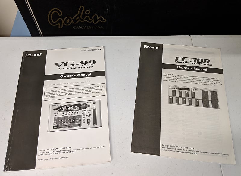 美品 Roland VG-99 FC-300 公式ギグバッグ付き ギターシンセ Roland VG-99 with FC-300 foot controller and genuine gig bag