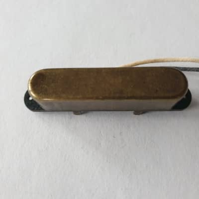 Telecaster guitar relic antique brass alnico 5 neck pickup image 3