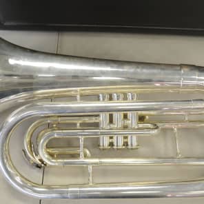 Jupiter JBR-560 Silver Plated Marching Baritone with Carry Case 