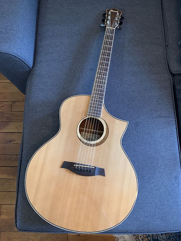 Ibanez AEW21VK-NT1201 Ovangkol Exotic Wood Acoustic/Electric Guitar Natural