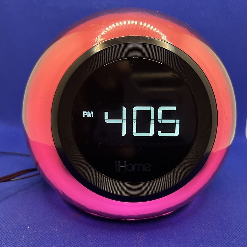 iHome iBT29 Colour Changing FM Clock Radio with Bluetooth