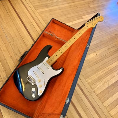 Fender ‘57 Stratocaster RI Blackie ST-57 original vintage crafted in cij mij japan strat image 5