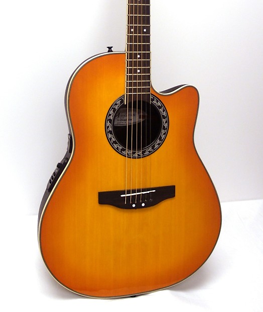 Applause by Ovation AE128 Super Shallow Acoustic-Electric Guitar - Honey  Burst