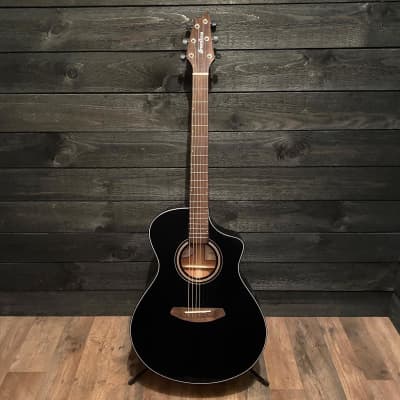 Breedlove All Solid Wood Organic Signature Concert CE Black Acoustic-Electric Guitar image 4