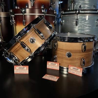 Limited Edition Gretsch Brooklyn Series 12/14/20" Drum Kit Set in Exotic Figured Ash w/ Matching 14" Snare Drum image 19
