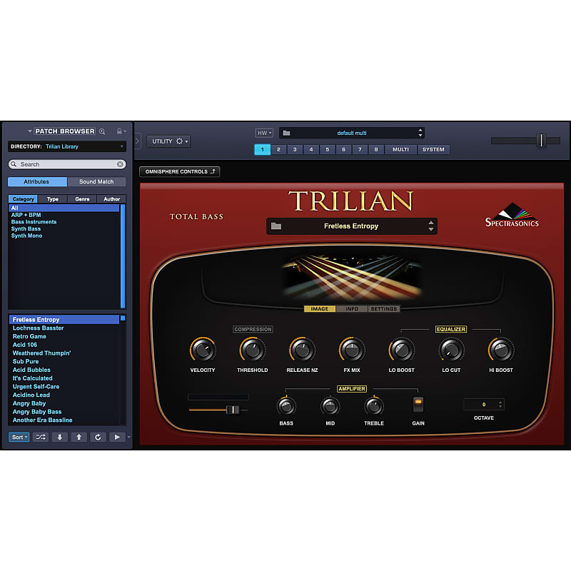 Spectrasonics Trillian Total Bass Module Ver. 1.4 Boxed