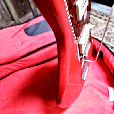 Keith Holland Custom JM-ANS #1286 Offset Ferrari Red w/ Deluxe Gig Bag image 21