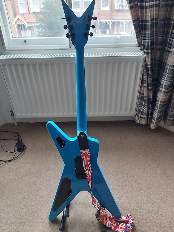 Blue Lighting Bolt Electric guitar Dimebag Darrell ML Dean (Chinese Copy)  2021