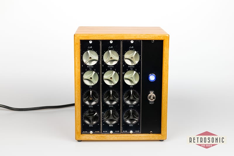 Telefunken W395 EQ 3-Channel Discrete Class A 3-Band Equalizer in Custom Wooden Box image 1