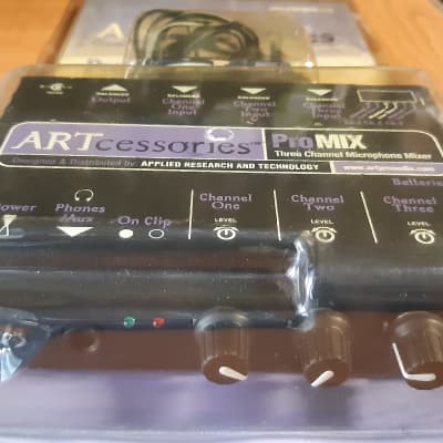 ART ProMix Compact 3-Channel Microphone Mono Mixer image 1