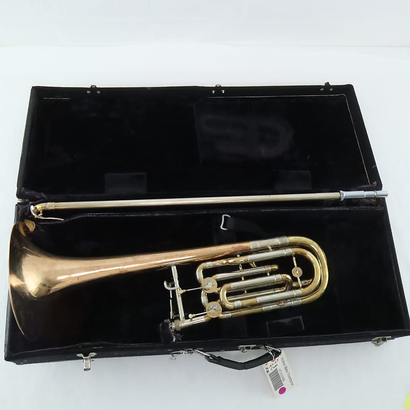 Holton Model TR180 Professional Double Rotor Bass Trombone Reverb