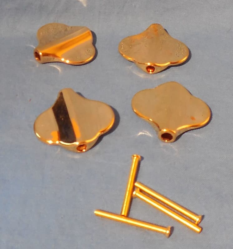 New Guitar Tuning Machine Head Buttons For 4 String Bass Gold Reverb