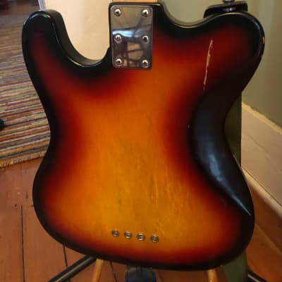 Hohner Rare'78 Hohner Tele Telecaster Vintage Sunburst Bass Guitar image 6