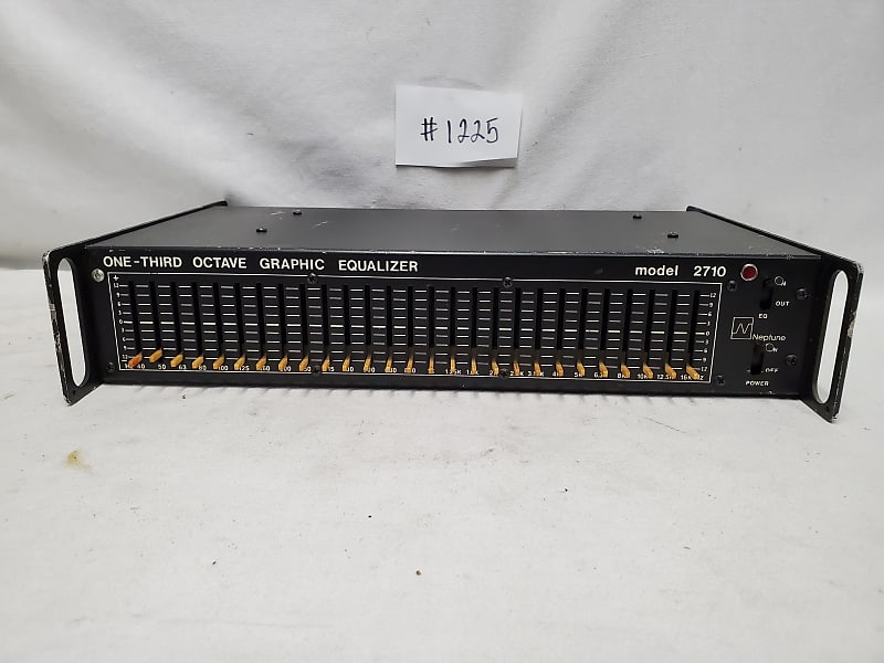 Neptune Model 2710 One-Third Octave Graphic Equalizer #1225 Good Used Vintage Condition - USA Made - image 1