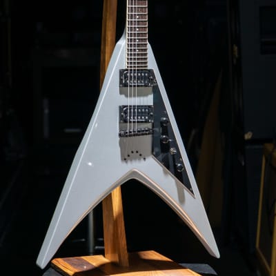 ESP LTD DV8-R | Metallic Silver | Dave Mustaine of Megadeth signature electric guitar image 2
