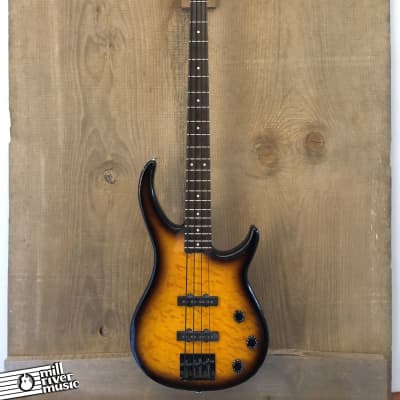 Peavey Millenium BXP 4-String Quilt Top Electric Bass Guitar Sunburst image 2