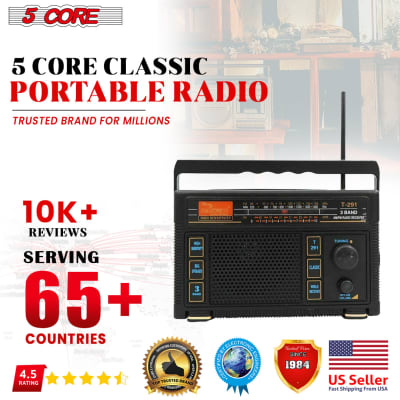 Battery Operated Radio AM/FM Mini Small Portable Radio For Travel Home