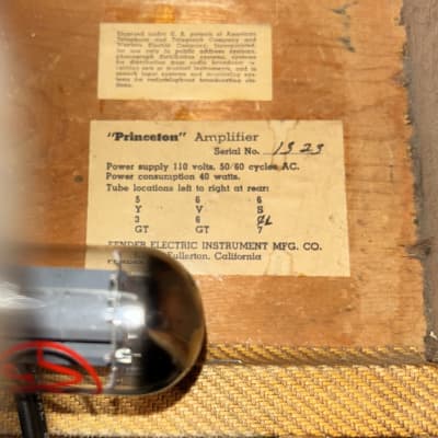 1951 Fender Princeton 5A2 TV Front 4-Watt 1x8" Guitar Combo Tweed, Legendary Piece of Gear From The Dawn of Fender! image 10