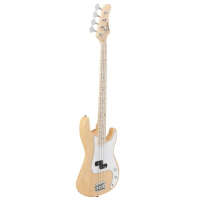 Glarry GP II Electric Bass Guitar with Wilkinson Pickup, Warwick Bass Strings, Bone Nut 2020s Burlyw image 13