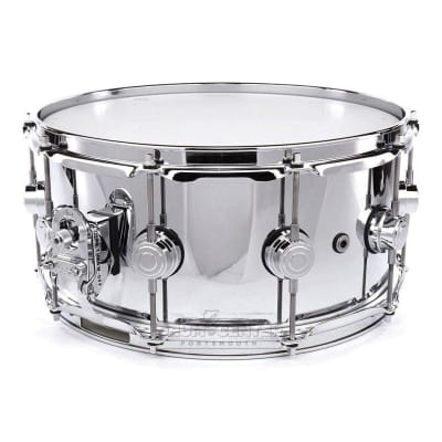 DW Collectors Steel Snare Drum 14x6.5 Polished image 2