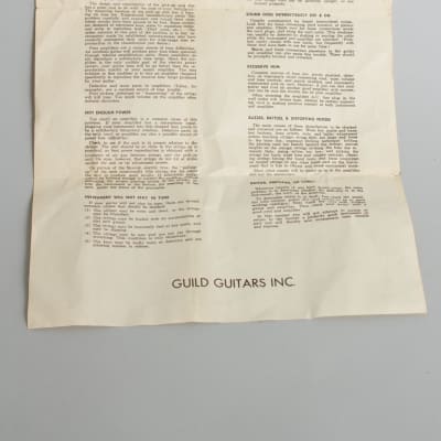 Guild  Duane Eddy Jr B Thinline Hollow Body Electric Guitar (1962), ser. #22169, original black hard shell case. image 14