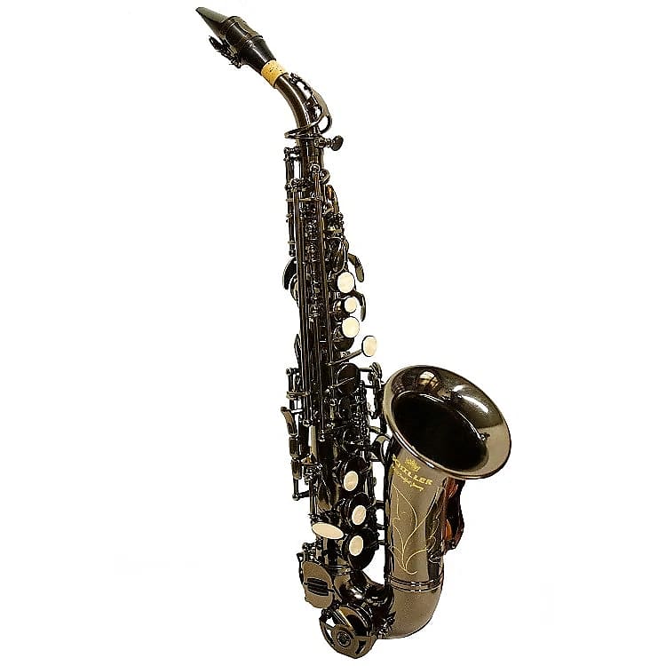 Schiller American Heritage 400 Curved Soprano Saxophone Black Reverb