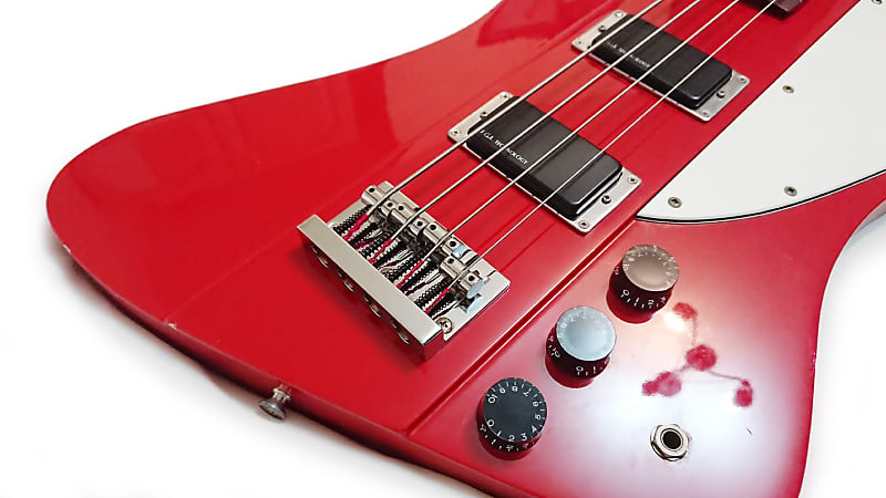 BURNY TB-70 Thunderbird Active Bass Japan circa 1987 in Fire