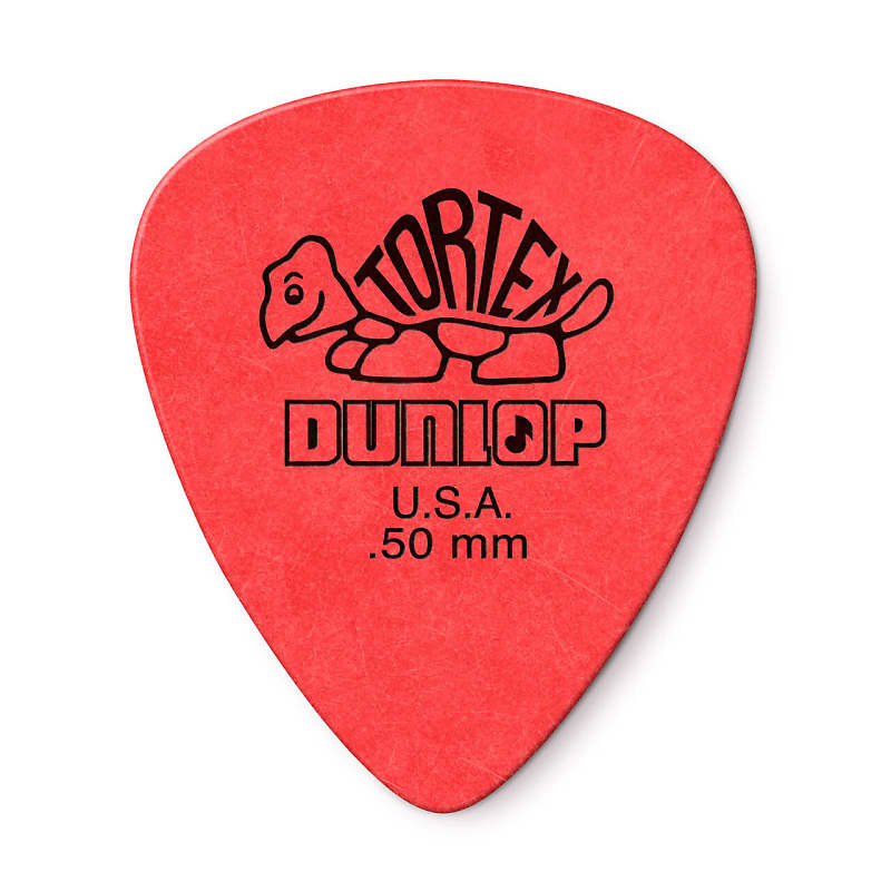 Dunlop 418P050 Tortex Standard Guitar Pick .5mm (12-Pack)