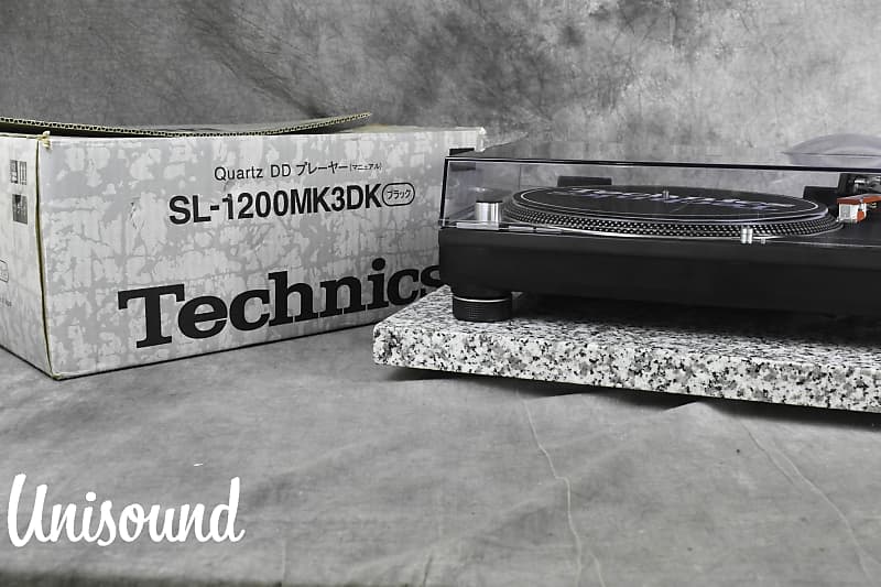 Technics SL-1200MK3D Black Direct Drive DJ Turntable w/Original