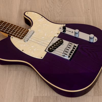 1990s ESP Vintage Plus T-Style Electric Guitar Trans Purple w/ USA Seymour Duncan Pickups, Japan image 9