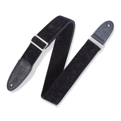 Levy's Leathers - M7VC-BLK - 2 Wide Suede Harmony Series Guitar Strap image 1