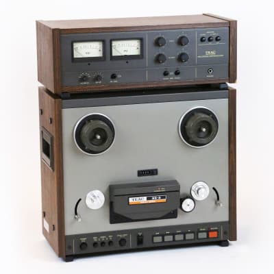 1970s Teac Tascam Recorder / Reproducer Faux Rosewood Laminated Cabinet Vintage 35-2 1/4” Stereo Analog Tape Machine Meter Bridge image 14